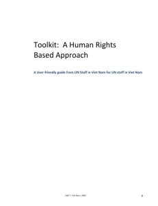A Human Rights Based Approach