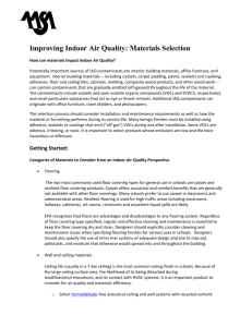 Improving Indoor Air Quality: Materials Selection How can materials