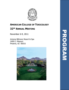 American College of Toxicology 31st Annual Meeting