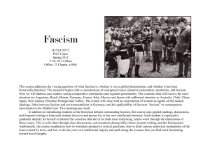 Fascism: A Comparative Research Seminar