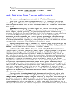 Activity 6.5: Sediment Analysis, Classification and Interpretation: Use