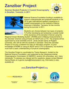 Summer Projects in Coastal Oceanography
