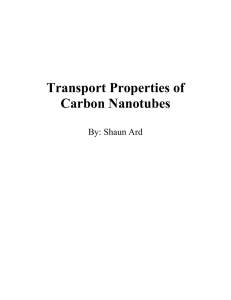 Transport Properties of Carbon Nanotubes