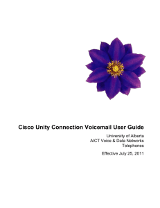 cisco unity voicemail user training guide