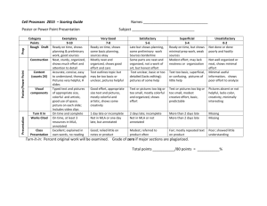 Cell Processes Rubric 2014