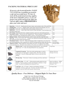 PACKING MATERIAL PRICE LIST