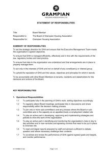 Statement of Responsibilities - Grampian Housing Association
