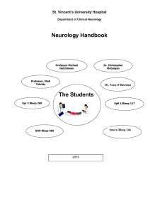 Neurology Handbook - St Vincent`s University Hospital