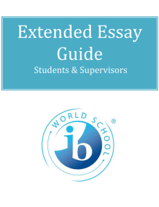 Extended Essay Mentor Manual - Pages