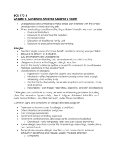 Chapter 5 Conditions Affecting Children`s Health