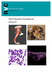 PhD Handbook - Royal Veterinary College