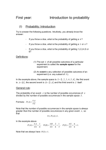 Introduction to probability