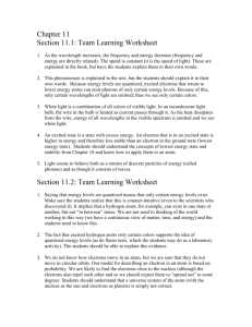 Team Learning Worksheet Answer