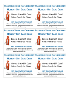 Gas Gift Tags - Stanford Youth Solutions