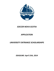 Scholarship Application Form 2014