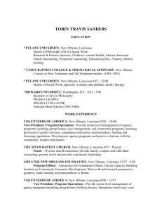TORIN TRAVIS SANDERS - dr. torin t. sanders