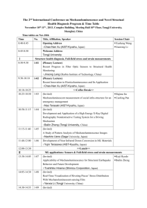 A detailed schedule of meetings