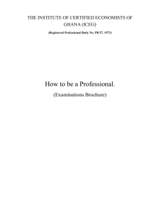 brochure for professional exams