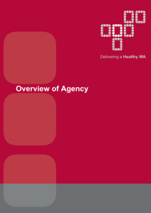 Overview of Agency - Department of Health