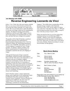 VOLUME 25 March 2001 NUMBER 3