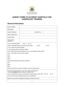 Cardiology site survey (doc 418KB)
