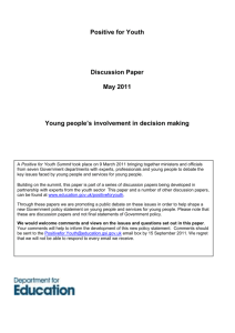 Young people`s involvement in decision making