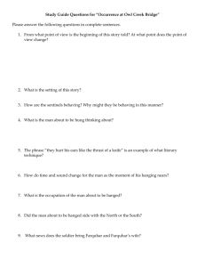 Study Guide Questions for “Occurrence at Owl Creek Bridge”