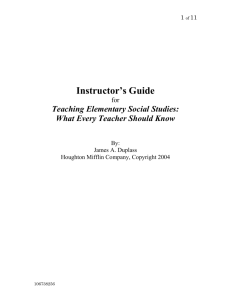 Instructor`s Guide