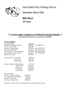 Newsletter March 2008 - Huon District Pony Club