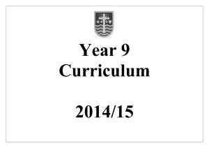 Year 9 Curriculum - Bayside Comprehensive School
