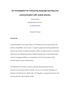 An Investigation for enhancing the mobility of language learning and