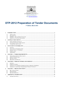 DTP-2012 - Preparation Tender Documents