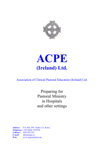Association of Clinical Pastoral Education (Ireland)Ltd