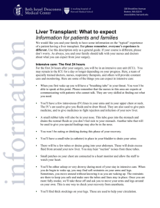 Liver Transplant: What to expect