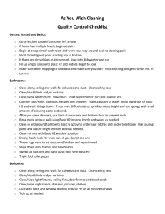Quality Control Checklist
