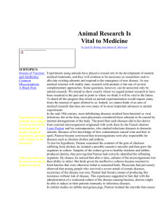 Animal Research Is Vital to Medicine by Jack H. Botting and Adrian