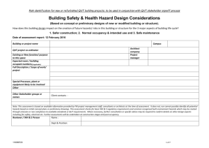 Building Safety & Health Hazard Design Considerations