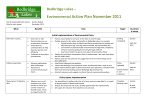 Redbridge Lakes Environmental Action Plan