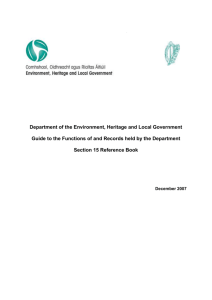 - Department of Environment and Local Government