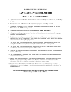 Ray Mackey Scholarship