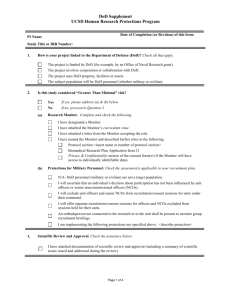 Worksheet: Leftover Biological Samples Collected in the Course of