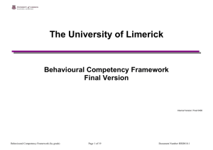 Competency Framework (by grade)