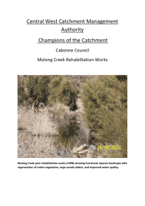 Central West Catchment Management Authority Champions of the