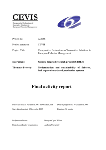 Final Report - CEVIS - CORDIS