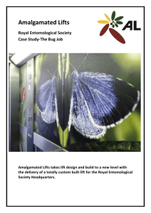 Amalgamated Lifts Royal Entomological Society Case Study