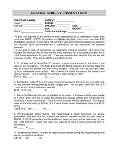 General Surgery Consent Form - Fire Mountain Veterinary Hospital