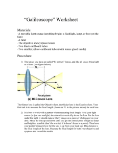 Galileoscope Worksheet