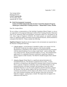 Sept 2010 Surfrider Miami`s response letter