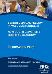 vascular surgery - NHS Greater Glasgow and Clyde