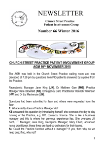 Winter 2016 - Church Street Practice